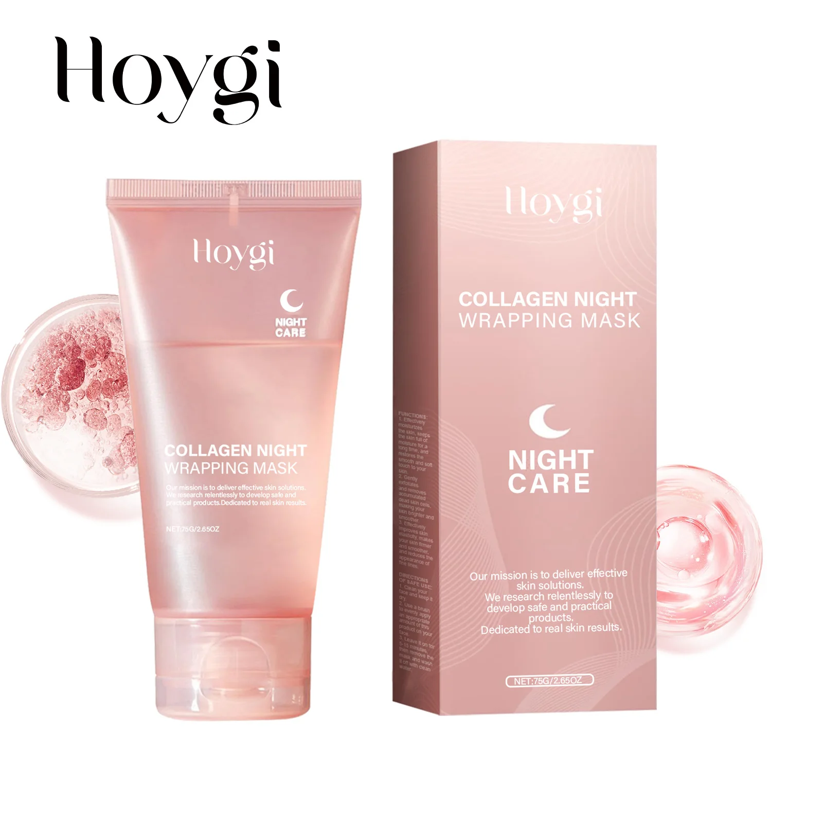 Hoygi 75G Collagen Tearing Facial Mask Gently Cleanses, Exfoliates, Moisturizes, Skin Care and Brightens facial mask - Image 9