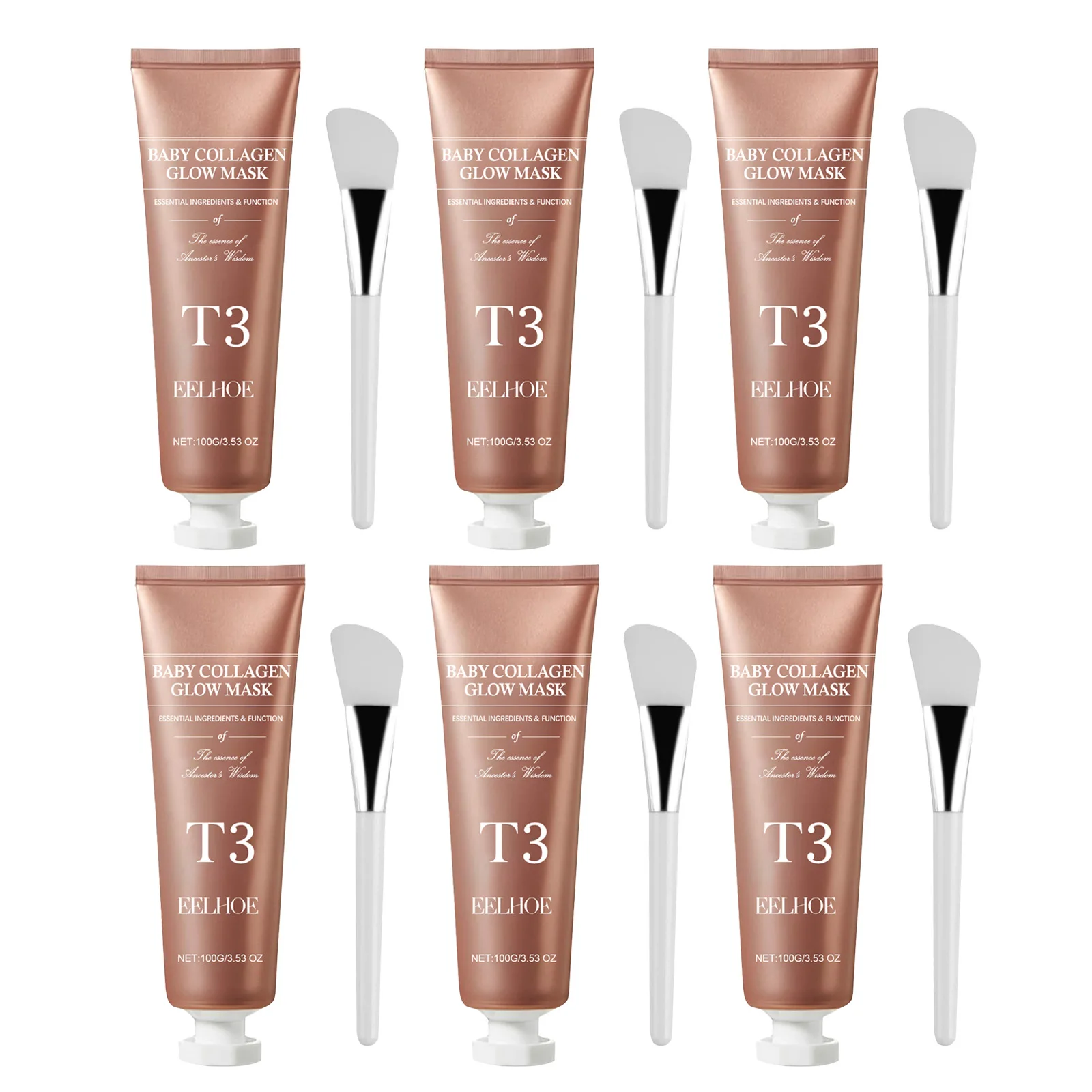 EELHOE 100g Collagen Tearing Mask Collagen supplement Hydrating And Moisturize Natural Extracted Ingredients Gentle Facial Mask - Image 5