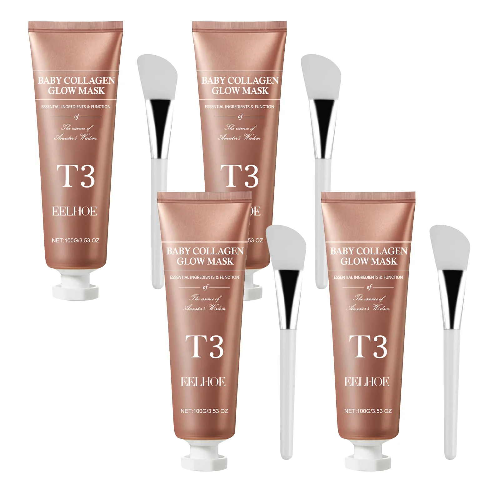 EELHOE 100g Collagen Tearing Mask Collagen supplement Hydrating And Moisturize Natural Extracted Ingredients Gentle Facial Mask - Image 9