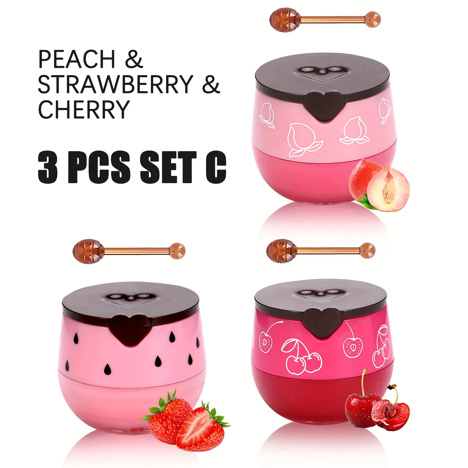 Lip Mask Honey Pot, Moisturizing Lip Mask with Brush, Lip Sleeping Mask Overnight, Hydrating Lip Balm, Lip Mask Propolis - Image 9