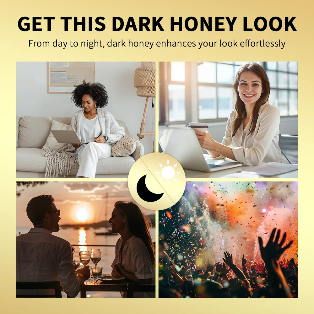 Black Honey Lipstick Long Lasting Moisturizing Natural Lip Plumper Makeup Lip Plumping Gloss Cosmetics Exfoliating for Lip - Image 4