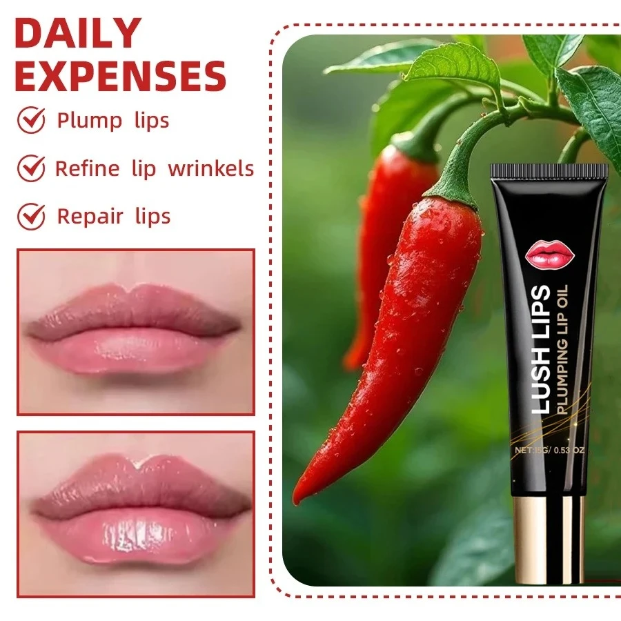 Lip Plumper Oil Instantly Volumising Increase Lip Elasticity Long-lasting Moisturize Lip Plumper Gloss Sexy Beauty Makeup - Image 5