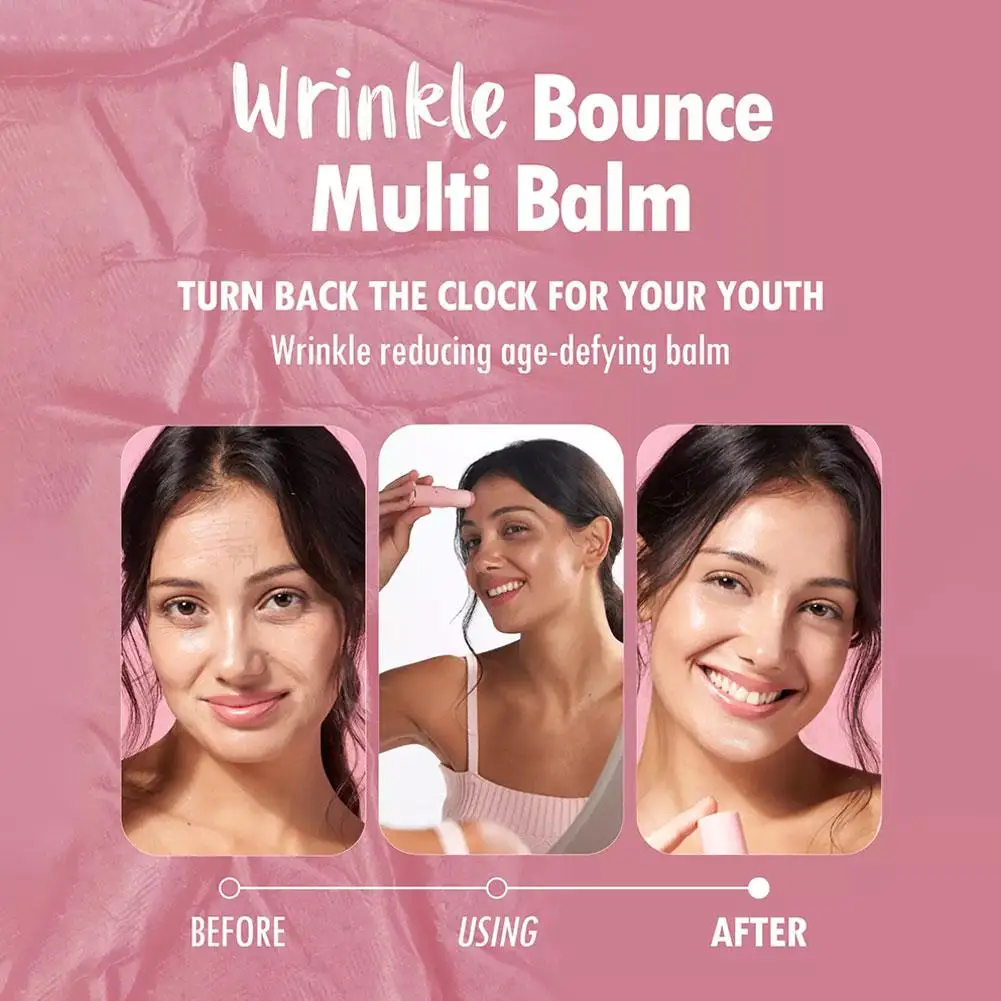 Wrinkle Bounce Moisturizing Multi Balm for Face Daily Face Moisturizer Stick All-in-One Multi Balm Hydrating Lip Eye Neck Cream - Image 7