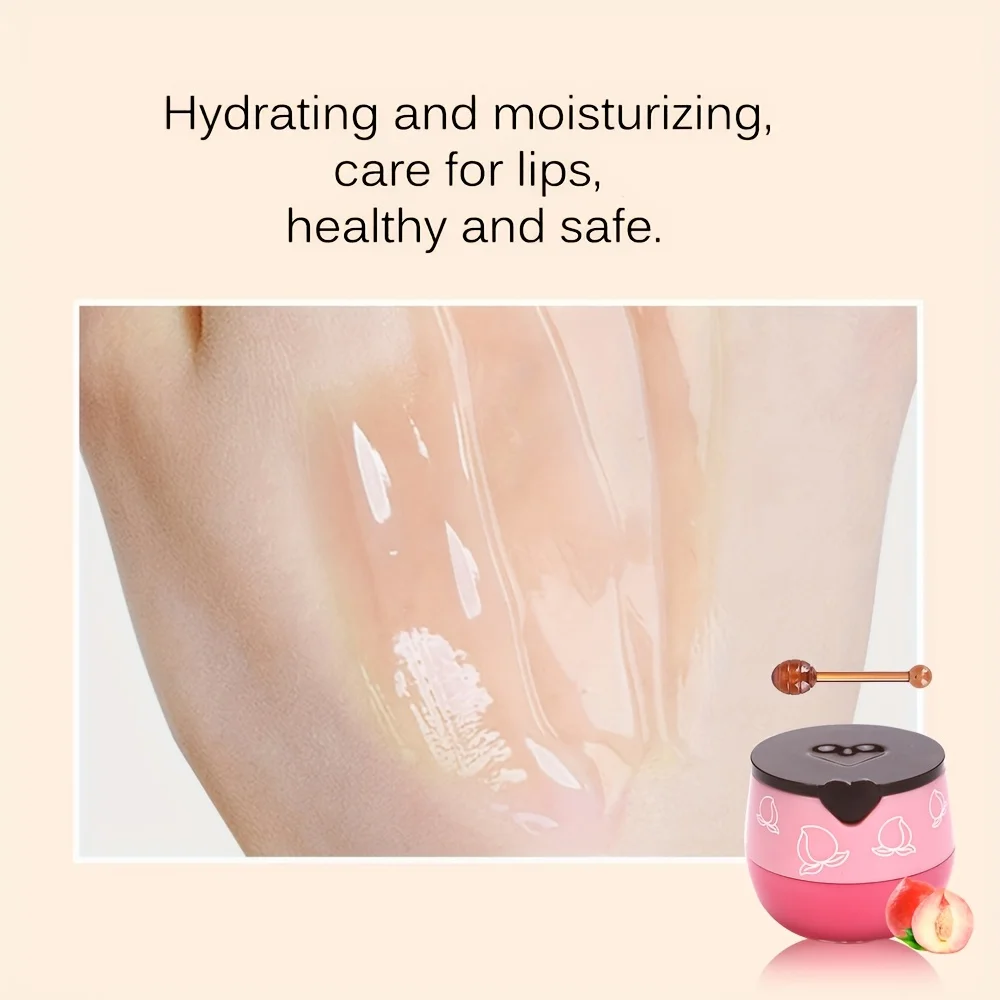 Lip Mask Honey Pot, Moisturizing Lip Mask with Brush, Lip Sleeping Mask Overnight, Hydrating Lip Balm, Lip Mask Propolis - Image 4