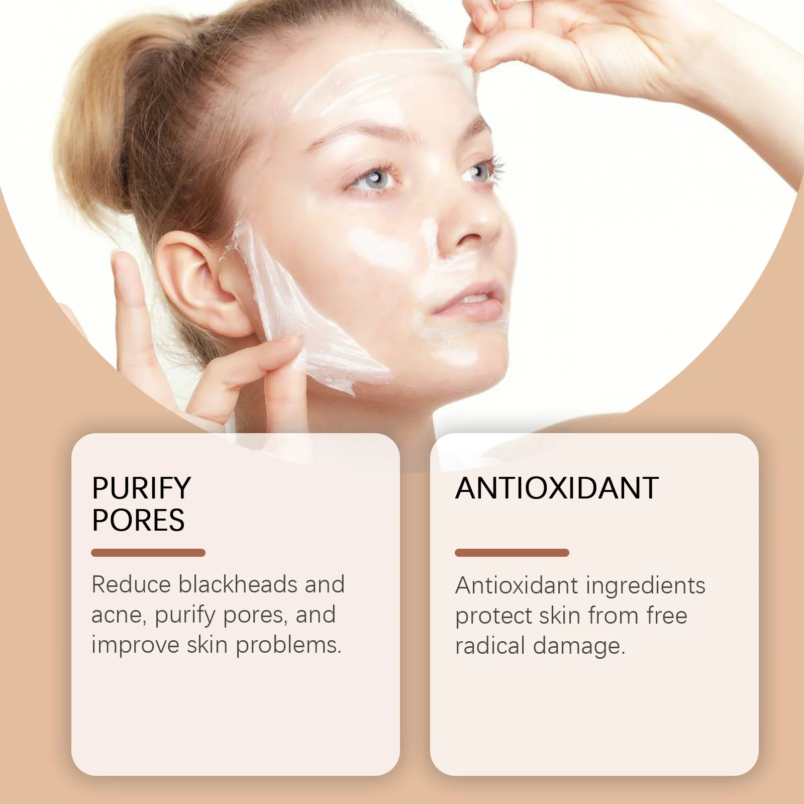 EELHOE 100g Collagen Tearing Mask Collagen supplement Hydrating And Moisturize Natural Extracted Ingredients Gentle Facial Mask - Image 7