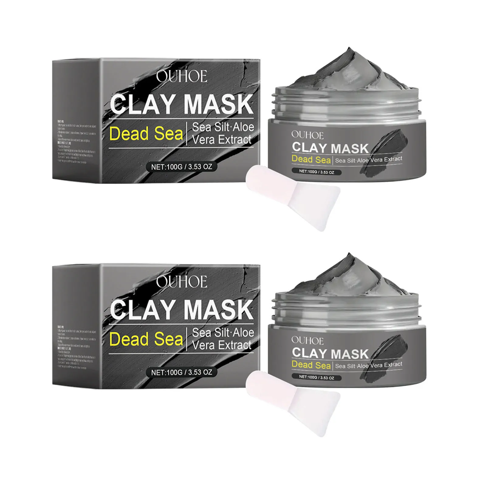 Deep Cleansing Face Mask Dead Sea Mud Brightening Facial Hydrating Oil Control Soothing Skin Repair Acne Blackhead Remover Mask - Image 2