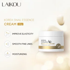 LAIKOU Snail Face Cream Anti-aging Moisturizer Reduce Wrinkle Fine Lines Lifting Firming Nourish Repair Damaged Skin 25g