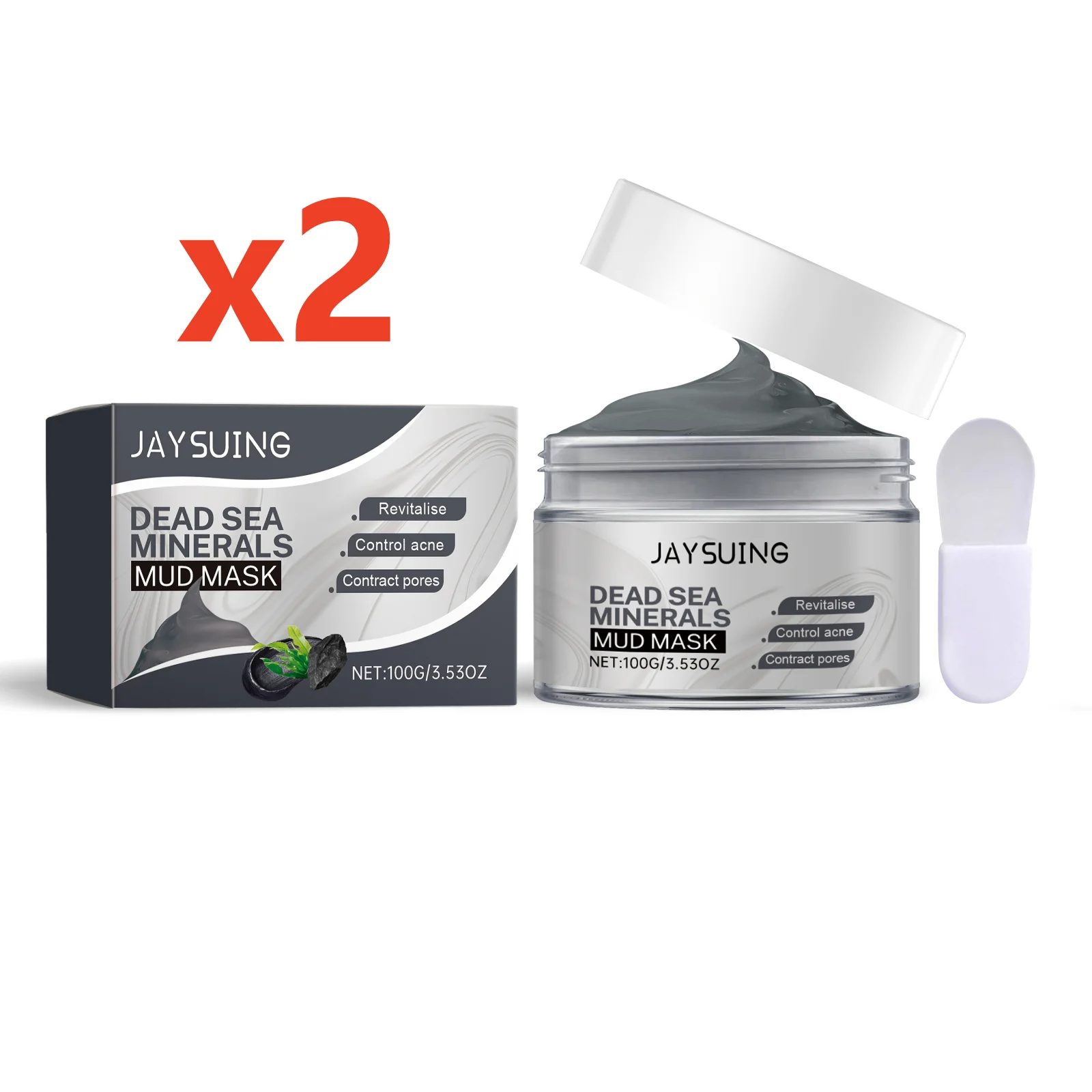 Deep Cleansing Face Mask Dead Sea Mud Brightening Facial Hydrating Oil Control Soothing Skin Repair Acne Blackhead Remover Mask - Image 9