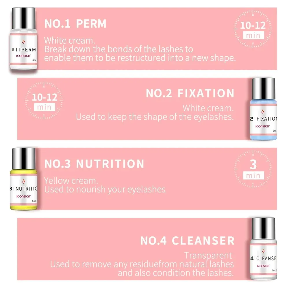 ICONSIGN Upgrade Version Lash Lift Kit Lifting Eyelashes Lasting 6-8 Weeks Calia Perm Eyelash Enhancer Makeup Tools - Image 4