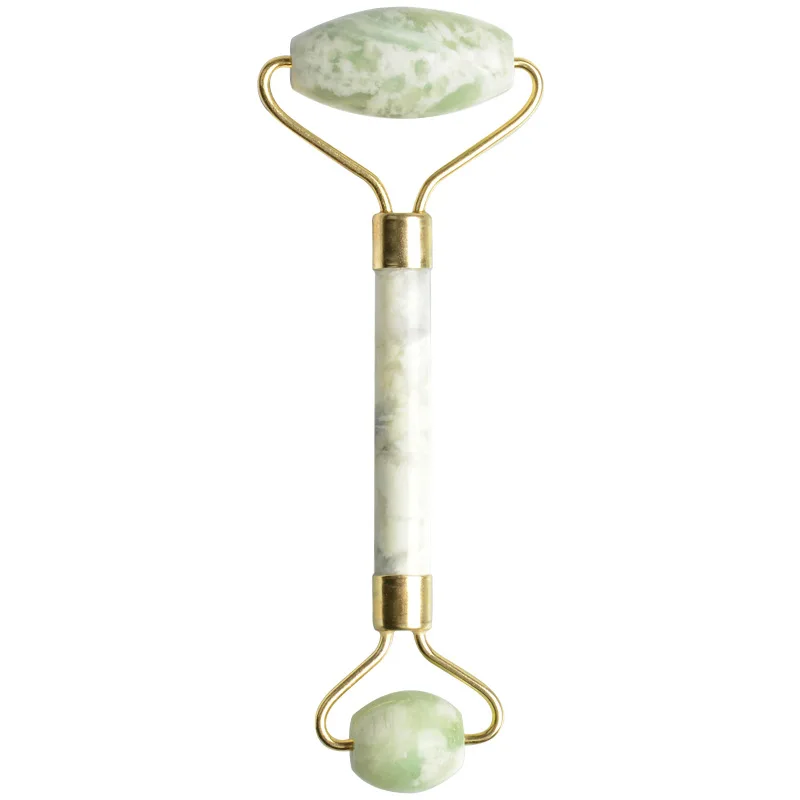 Facial Jade Massage Roller Set Guasha Board Double Heads Jade Roller for Face Natural Stone Massage Slimming Board Beauty Neck - Image 13
