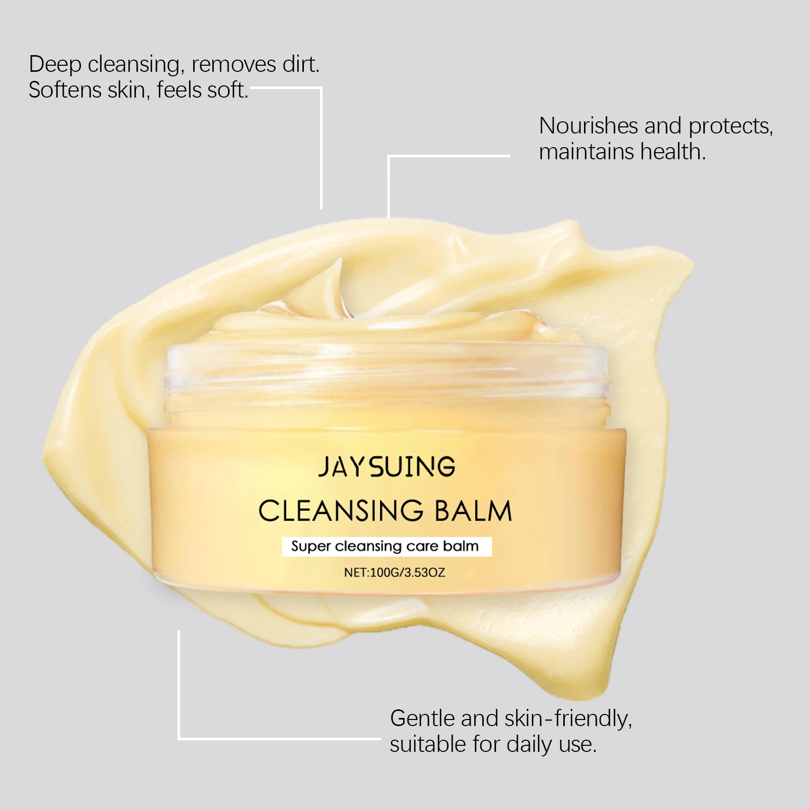 Rejuvenating Face Cleanser Deep Cleansing Remove Impurities Oil Nourishes Soothes Skin Gentle Non-irritating Face Cleansing Balm - Image 2