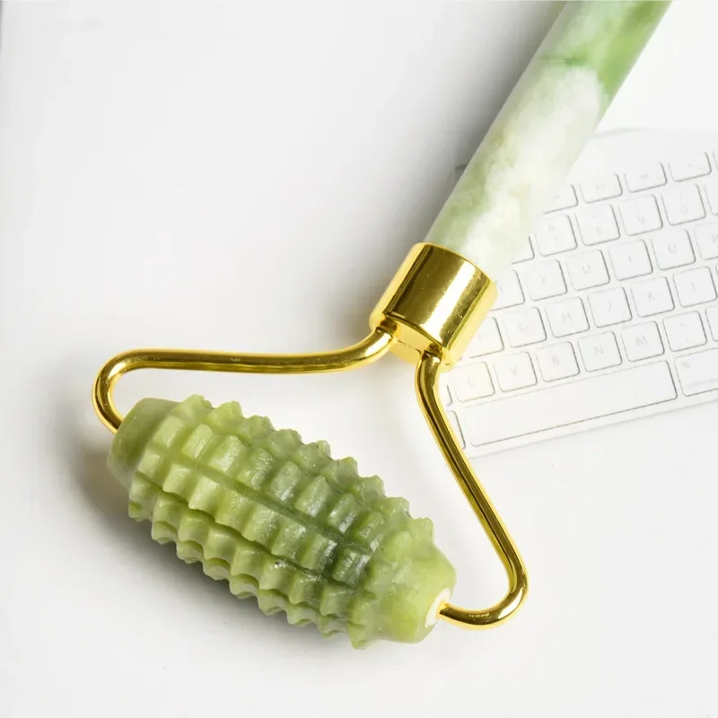 Facial Jade Massage Roller Set Guasha Board Double Heads Jade Roller for Face Natural Stone Massage Slimming Board Beauty Neck - Image 12