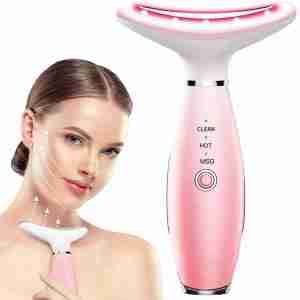 Neck Face Massager, Skin Care Face Massage Tool, 3-in-1 Facial Massager, Face Sculpting Tool With Thermals, Vibration