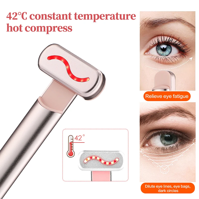 EMS Microcurrent Face Lifting Device Red Light Facial Wand Eye Neck Massager Skin Tightening Anti Wrinkle Skin Care Beauty Tool - Image 6
